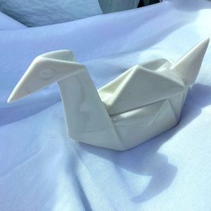 Ceramic Oragami Swan